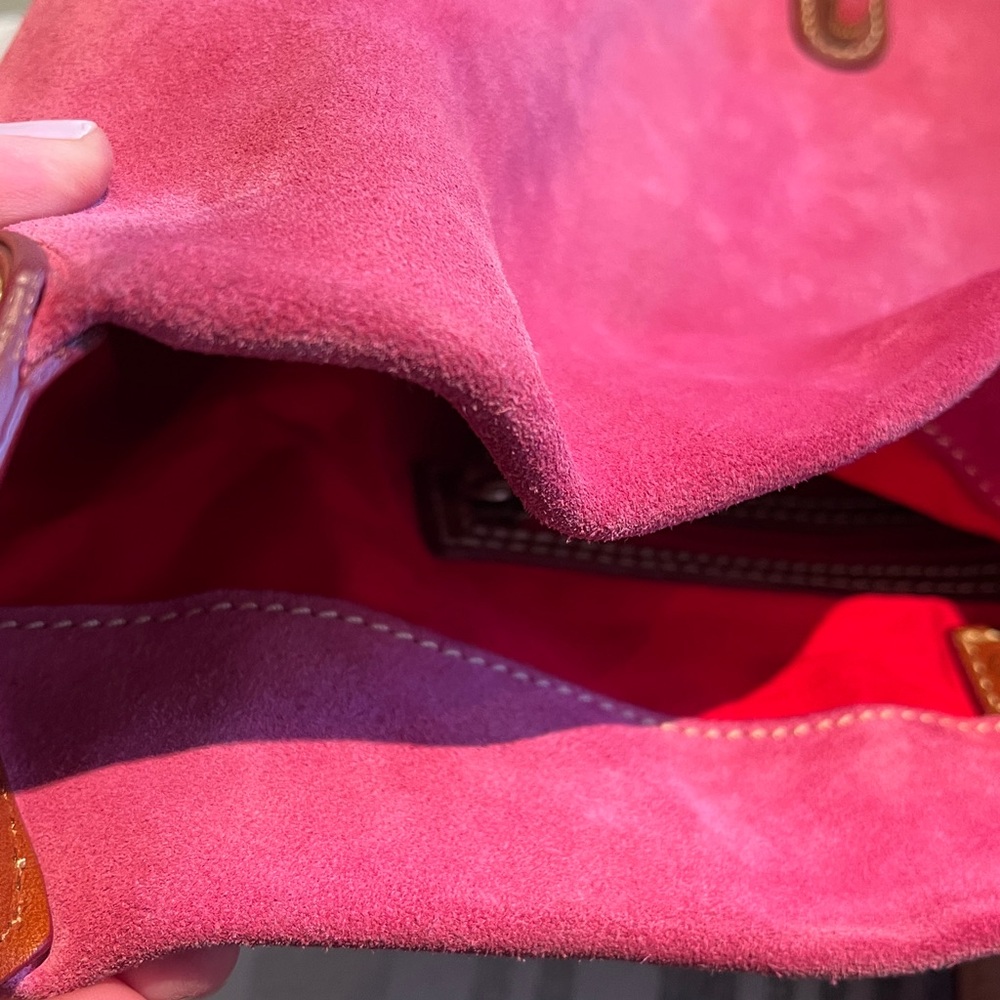 DOONEY & BOURKE PINK SUEDE PURSE - Picture 12 of 16